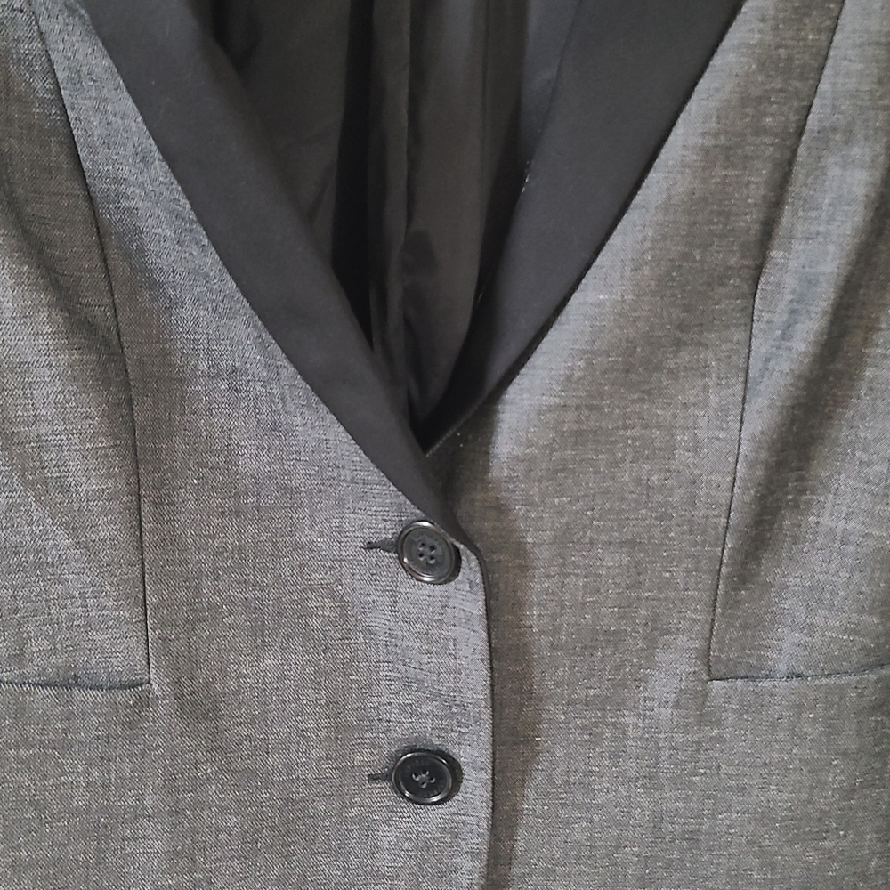 Express women's gray/black single-button fitted b… - image 7